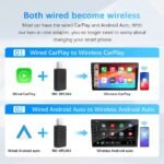 2-in-1 Wired to Wireless CarPlay & Android Auto Adapter - Image 5