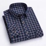 Cotton Flannel Shirts for Men – Long Sleeve - Image 5