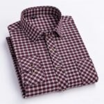 Cotton Flannel Shirts for Men – Long Sleeve - Image 6