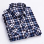Cotton Flannel Shirts for Men – Long Sleeve - Image 8