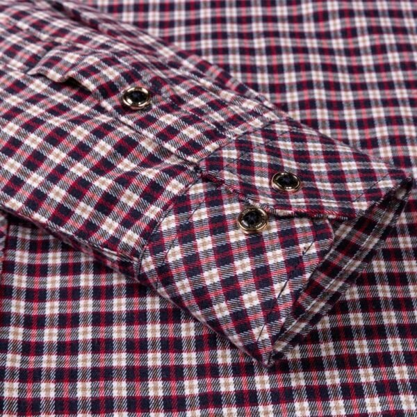 Cotton Flannel Shirts for Men – Long Sleeve - Image 13