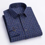 Cotton Flannel Shirts for Men – Long Sleeve - Image 4