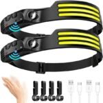 COB LED Headlamp with 230° Wide Beam, Motion Sensor, and USB Rechargeable Battery - Image 10