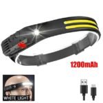 COB LED Headlamp with 230° Wide Beam, Motion Sensor, and USB Rechargeable Battery - Image 5