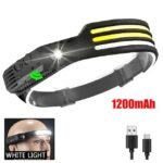 COB LED Headlamp with 230° Wide Beam, Motion Sensor, and USB Rechargeable Battery - Image 4