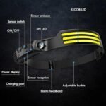 COB LED Headlamp with 230° Wide Beam, Motion Sensor, and USB Rechargeable Battery - Image 9