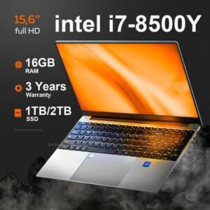 15.6" Office & Gaming Notebook – Intel i7-8500Y, 16GB, 1TB SSD, Windows 11 Pro