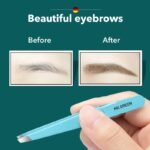 Colorful Eyebrow Tweezer – Stainless Steel Precision Slanted Design - Image 7
