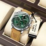 Luxury Men's Chronograph Watch – Quartz, Waterproof,