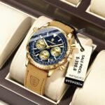 Luxury Men's Chronograph Watch – Quartz, Waterproof, - Image 6