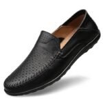 Genuine Leather Men's Loafers – Casual Luxury Italian Slip-On Moccasins - Image 5