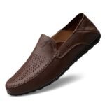 Genuine Leather Men's Loafers – Casual Luxury Italian Slip-On Moccasins - Image 2