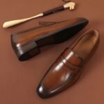 Italian Slip-On Dress Shoes for Men – Genuine Leather Loafers