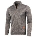 Men's Thicker Half-Zip Pullover Sweatshirt – Casual Turtleneck Sweater for Spring & Autumn - Image 5
