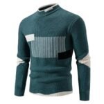 Men's Autumn & Winter Color Block Knit Sweater – Casual Warm Pullover - Image 5