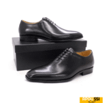 Men’s Genuine Leather Office Shoes – Square Toe Lace-Up Business & Wedding Oxfords | Durable Formal Footwear 2025