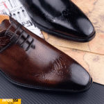 Men’s Handmade Black Designer Oxfords – Genuine Leather Dress Shoes for Weddings & Formal Events - Image 5