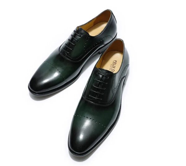 Paulindrix Italian Genuine Leather Croc Skin Dress Shoes for Men - Image 5