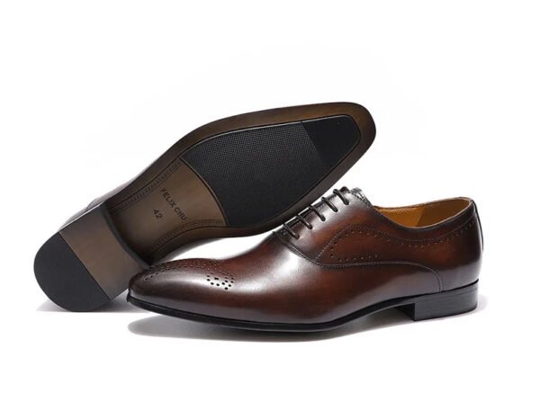 Paulindrix Italian Genuine Leather Croc Skin Dress Shoes for Men - Image 6