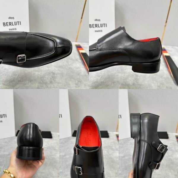 Men’s Double Monk Strap Shoes – Parisian Luxury and Craftsmanship - Image 2