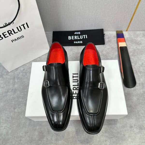 Men’s Double Monk Strap Shoes – Parisian Luxury and Craftsmanship - Image 5