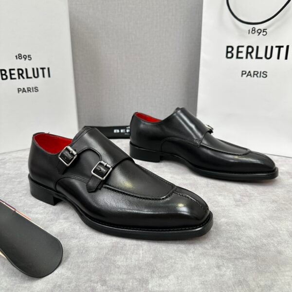 Men’s Double Monk Strap Shoes – Parisian Luxury and Craftsmanship - Image 6