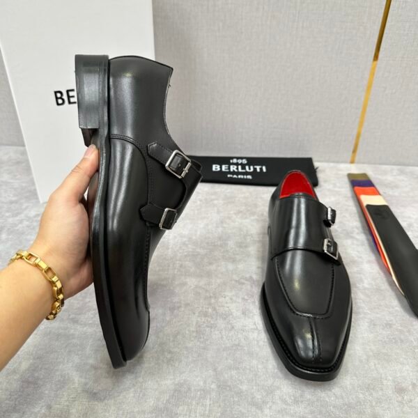 Men’s Double Monk Strap Shoes – Parisian Luxury and Craftsmanship - Image 8